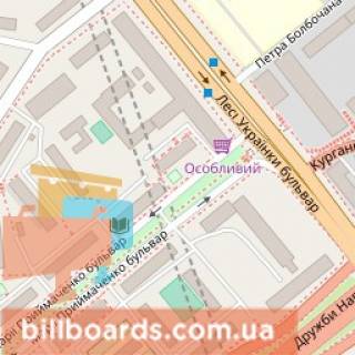 Скроллер A в Киеве Украинки бул., 36В - бул. Примаченко, из центра - 170444 схема