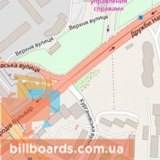 Скроллер A в Киеве Миколи Міхновського бульвар (Дружби Народів бульвар). - Верхний пер., в сторону бул. Украинки, ст.м. "Дружбы народов" - 170451 схема