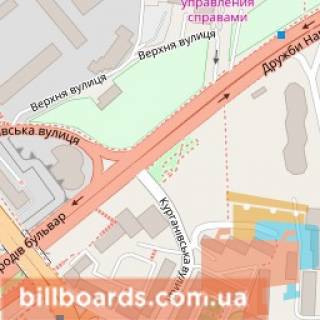 Беклайт B у Києві Миколи Міхновського бульвар (Дружби Народів бульвар). - Верхній пров., В сторону моста Патона схема