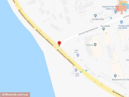Скролер, Скрол A у Києві Дніпровська Набережна / Здолбунівська вул. - 180563 схема