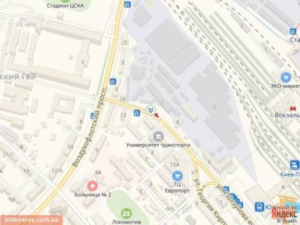 Скроллер A в Киеве Огієнка вул. (колиш. Лукашевича), 2, в сторону просп. Повітряних Сил (Повітрофлотський) - 170146 схема