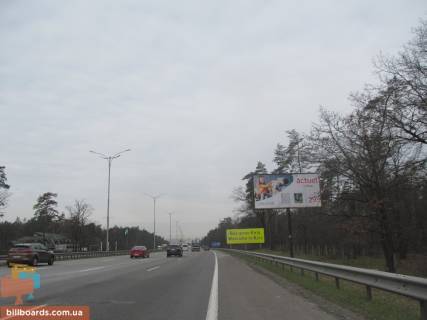 Билборд A в Киеве Бориспільське шосе, навпроти ресторану "Козацький стан" (межа міста, стела Києва, с / м Нова Лінія). 900 м до Харківської площі. електроопора № 16 (в районі 18 км 700 м), в сторону Києва фото 1