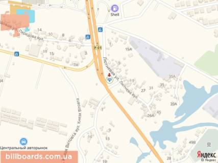 Билборд  в Киеве Столичное шоссе/КПП выезд з города схема