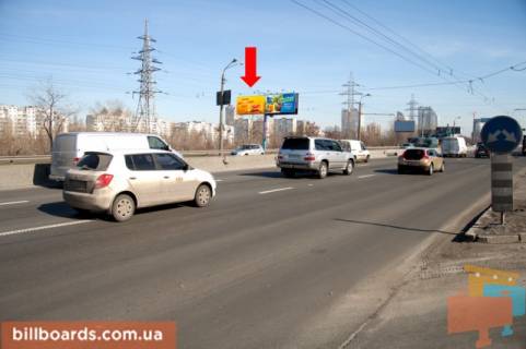 Билборд  в Киеве Бандери пр. (бывш. Московський пр.), 22А / Иорданская ул. (бывш. Гавро ул.), левая фото 1