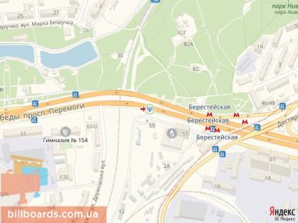 Призма  в Киеве просп. Берестейський (Перемоги)., 59 / Василенко ул. - 171611 схема