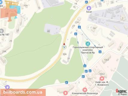 Бэклайт B в Киеве Протасів Яр вул., 39А, з центру схема