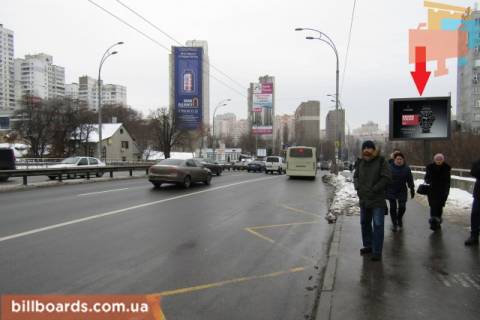 Видеоборд A в Киеве Гетьмана вул., 48А, навпроти, зупинка "станція Карваєві Дачі", в сторону центру, ролик 10 сек. в блоці 80 сек. - 171158 фото 1