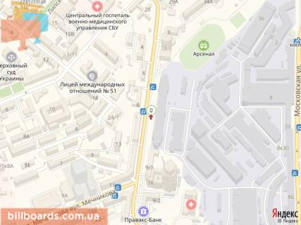 Ситилайт A в Киеве Кловський узвіз, 7 схема