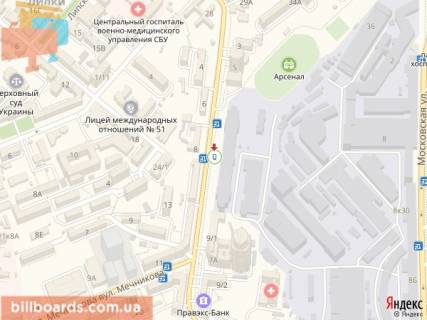 Сiтiлайт B у Києві Кловський узвіз, 7 схема