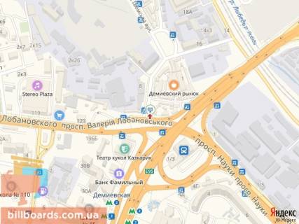 Скроллер A в Киеве Деміївська пл. (колиш. Московська) - Руслана Лужевського пров. (Червоноармійський пров.), Деміївський ринок - 171208 схема
