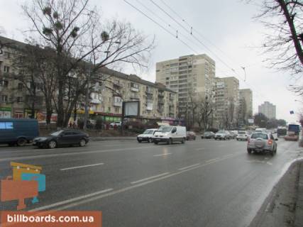 Бэклайт B в Киеве Лобановського пр. (колиш. Червонозоряний), 35 - Василя Овсієнка вул. (Білгородська), в сторону Деміївської пл. фото 1