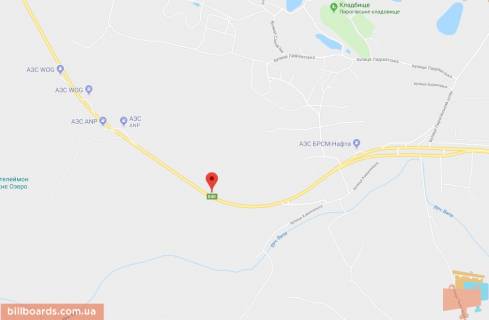Билборд B в Киеве Заболотного вул., 900 м. до Квітуча вул. до Столичного шосе схема