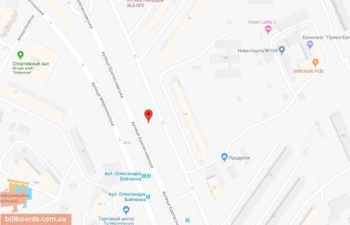Призма A в Киеве Братиславська вул., 14, навпроти - 180582 схема