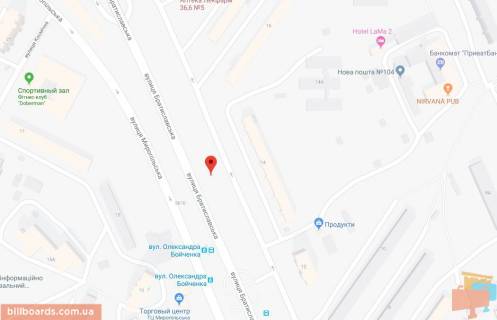 Призма A в Киеве Братиславська вул., 14, навпроти - 180583 схема