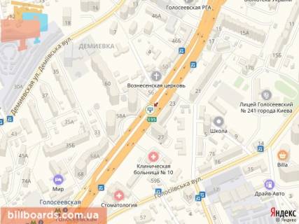 Призма A в Киеве Голосеевский пр., 58а, из города - 171734 схема