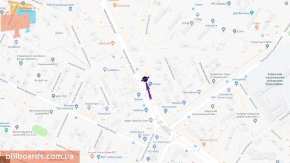 Скроллер A в Киеве Чоколівський бул., 12, навпроти - 181333 схема
