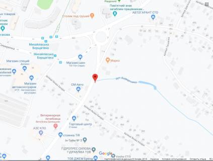 Билборд A в Киеве Трублаїні вул., до Симиренка вул. схема