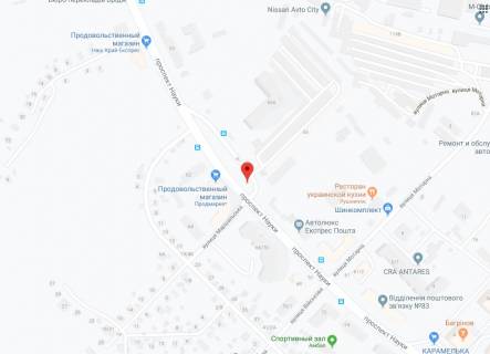 Призма A в Киеве Науки пр., 66, в центр - 184986 схема