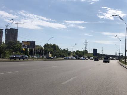 Билборд B в Киеве Саперно-Слобідська вул., 57, в сторону Південний міст фото 1