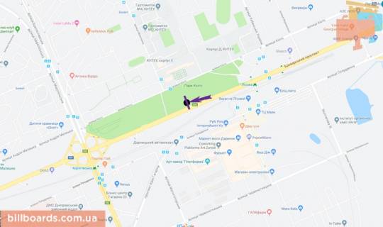 Призма A в Киеве Броварський пр. - Кіото вул., 19, навпроти, КНТЕУ, в центр - 181292 схема
