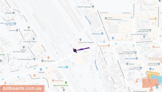 Скроллер A в Киеве Федорова вул., 36, в сторону Грінченка вул. - 181250 схема