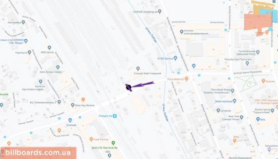 Скроллер A в Киеве Федорова вул., 36, в сторону Грінченка вул. - 181252 схема