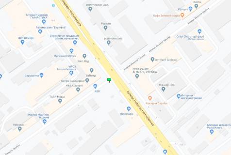 Билборд B в Киеве Новокостянтинівська вул. - Хвойки вул. схема
