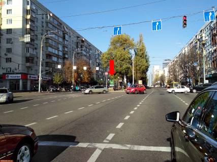 Ситискролл A в Киеве, 1.8x1.2  Українки бул., 24 / Алмазова вул. (колиш. Кутузова вул.), роздільник, ст. м. "Печерська", на світлофорі, в центр фото 1