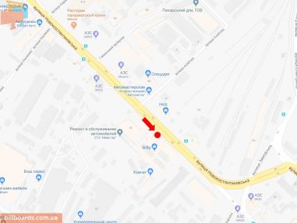 Скроллер A в Киеве, 2.3x3.14  Новокостянтинівська вул., 1, на світлофорі, біля магазину "Вияр", в центр - 170334 схема
