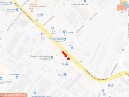 Скроллер A в Киеве, 2.3x3.14  Новокостянтинівська вул., 1, на світлофорі, біля магазину "Вияр", в центр - 170336 схема