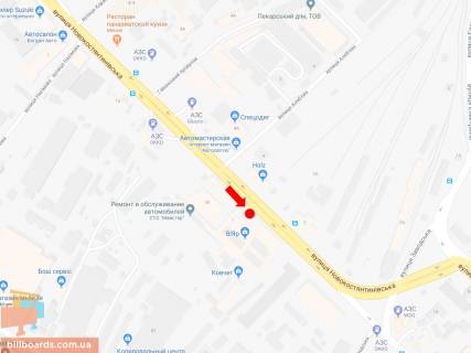 Скроллер A в Киеве, 2.3x3.14  Новокостянтинівська вул., 1, на світлофорі, біля магазину "Вияр", в центр - 170337 схема