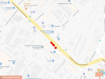 Скроллер A в Киеве, 2.3x3.14  Новокостянтинівська вул., 1, на світлофорі, біля магазину "Вияр", в центр - 170339 схема
