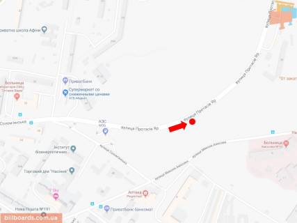Скроллер A в Киеве, 2.3x3.14  Протасов Яр вул., 350 м. від вул. Солом'янської, в сторону вул. Федорова - 161257 схема