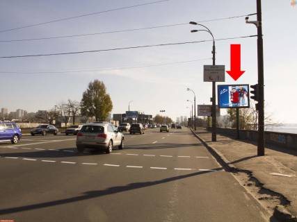 Скролер, Скрол A у Києві, 2.3x3.14  Дніпровська набережна / вул. Причальна, біля залізничного мосту, на світлофорі, в сторону вул. Здолбунівській, пр. Бажана - 161575 Фото 1