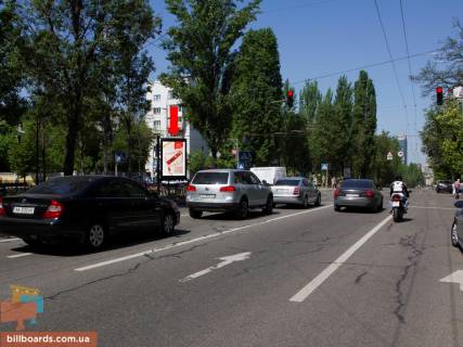Сітіскролл A у Києві, 1.8x1.2  Українки бул., 13 / Новогоспітальная вул. (Колиш. Щорса пер.), На світлофорі, в сторону вул. Хрещатик Фото 1