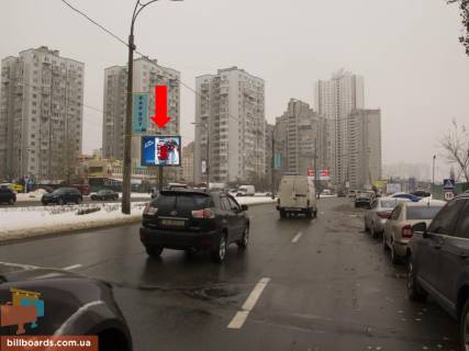 Бэклайт A в Киеве Днепровская набережная ул., 49 - ул. Ахматовой, раделитель, возле ТРЦ "River Mall", светофор, в сторону пр. Бажана фото 1