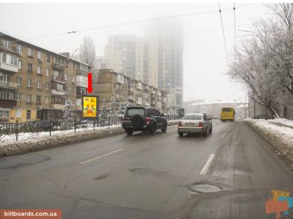 Сітіскролл A у Києві, 1.8x1.2  Алмазова вул. (Колиш. Кутузова вул.), 1, на роздільник, в сторону пл. слави Фото 1