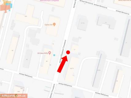 Скроллер A в Киеве Гетьмана ул., 17, напротив ТРЦ "Космополит", в сторону ст. м. "Шулявская" - 170203 схема