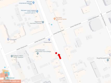 Скролер, Скрол A у Києві, 2.3x3.14  В. Васильківська вул. (Колиш. Червоноармійська вул.), 104, в сторону вул. Хрещатик - 170550 схема