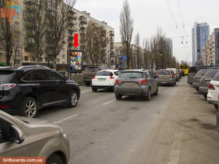 Ситискролл A в Киеве, 1.8x1.2  Українки бул., 7а, на світлофорі, в сторону вул. Хрещатик фото 1