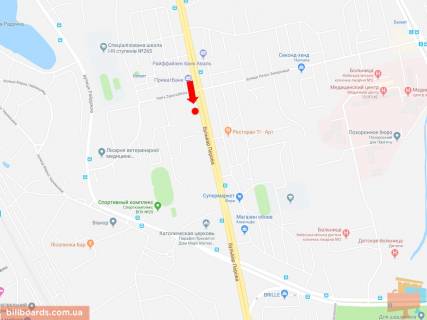 Призма A в Киеве, 3x6  Перова бул., 3 - Інтернаціонального легіону вул. (Петра Запорожця), в бік пр. Броварського - 180480 схема
