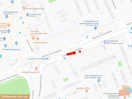 Призма A в Киеве, 3x6  Курбаса пр., 5, в сторону центру - 180402 схема