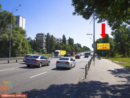 Билборд A в Киеве, 3x6  просп. Берестейський (Перемоги). - вул. Ушакова, навпроти, в центр фото 1