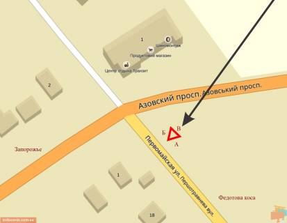 Billboard B in Kyrylivka Avtodoroga T-08-20 - Persotravneva st. scheme