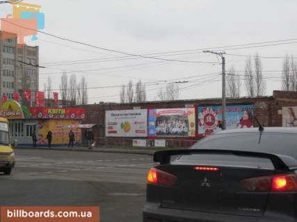 Билборд A в Кропивницкий (Кировоград) Чикаленка вул. - Кавалерейськая вул. (колиш. Медведєва вул. - Орджонікідзе вул.), правий фото 1