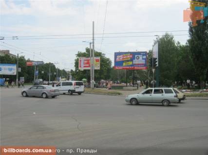 Білборд, Бігборд (Борд)  A у Кропивницький (Кіровоград) Тельнова вул. (колиш. Правди пр.) - Вокзальна вул. (колиш. Жовтневої Революції вул.) Фото 1
