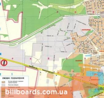 Билборд A в Кропивницкий (Кировоград), 3х6  вул. Перша Виставкова (вул. Мурманська)  схема