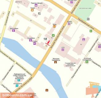 Билборд A в Кропивницкий (Кировоград), 3х6  вул.Велика Перспективна схема