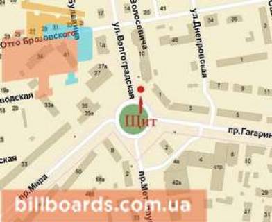 Призма A в Кривом Роге Гагаріна пр., 1 - Горького пл. - 90213 схема