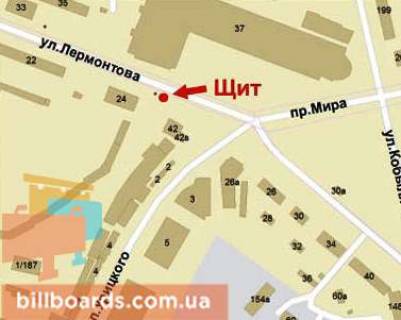 Призма A в Кривом Роге Центральний просп. (кол. Вул. Лермонтова)., 37 - 89961 схема